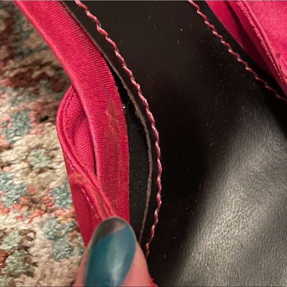 Fioni Night Magenta / Hot Pink Satin Heels - Picture 5 of 7